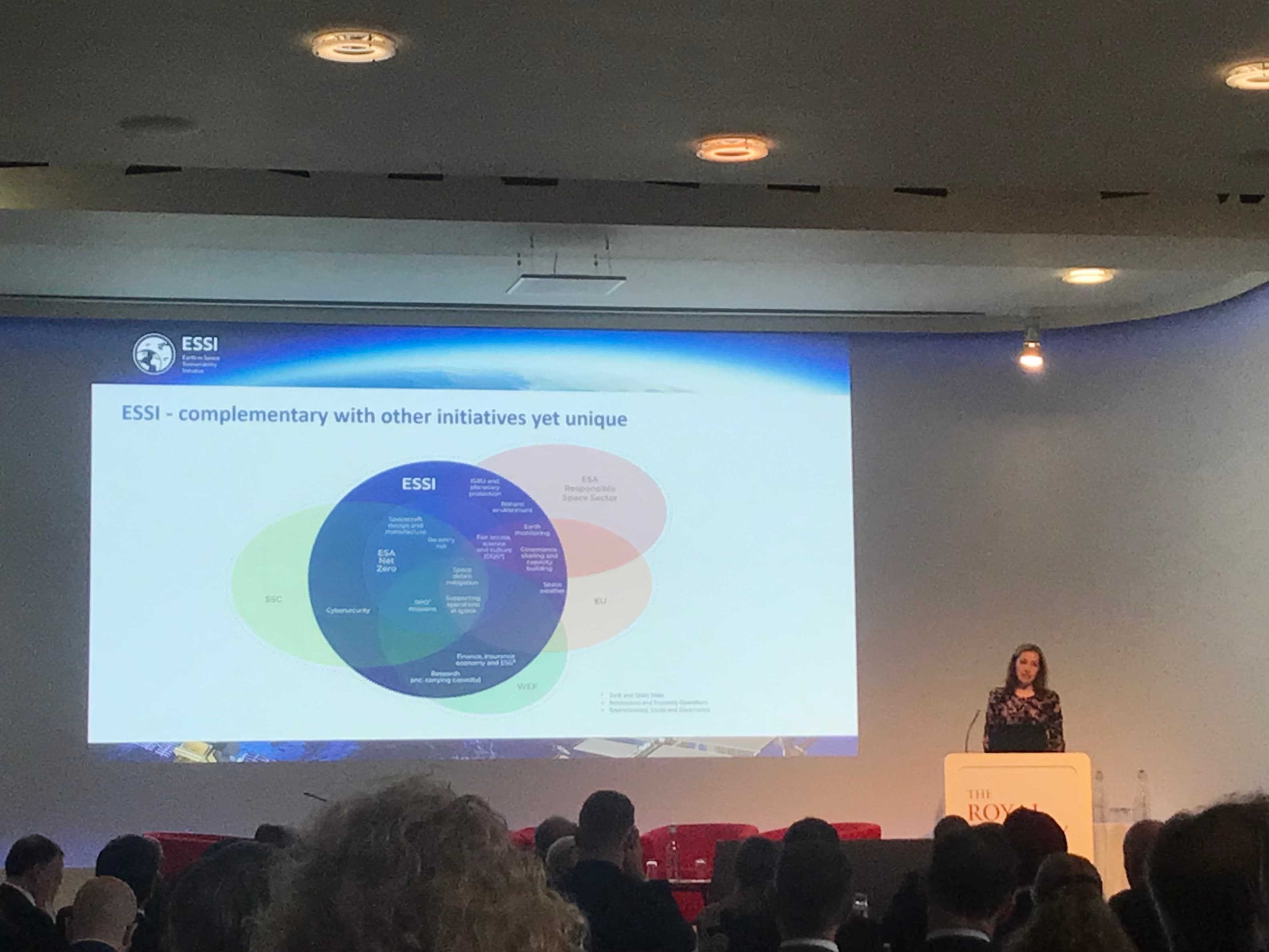 The Earth∞Space Sustainability Initiative launches at the Royal Society, London London, UK